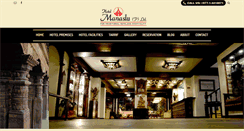 Desktop Screenshot of hotelmanaslu.com