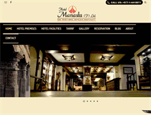 Tablet Screenshot of hotelmanaslu.com